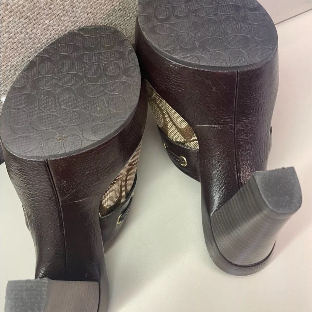 Coach Jodey Sig Mules A3623 Like New Without Tags Size 6B - Picture 7 of 10